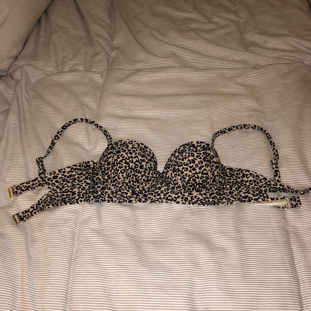 Cheetah print push-up bathing suit